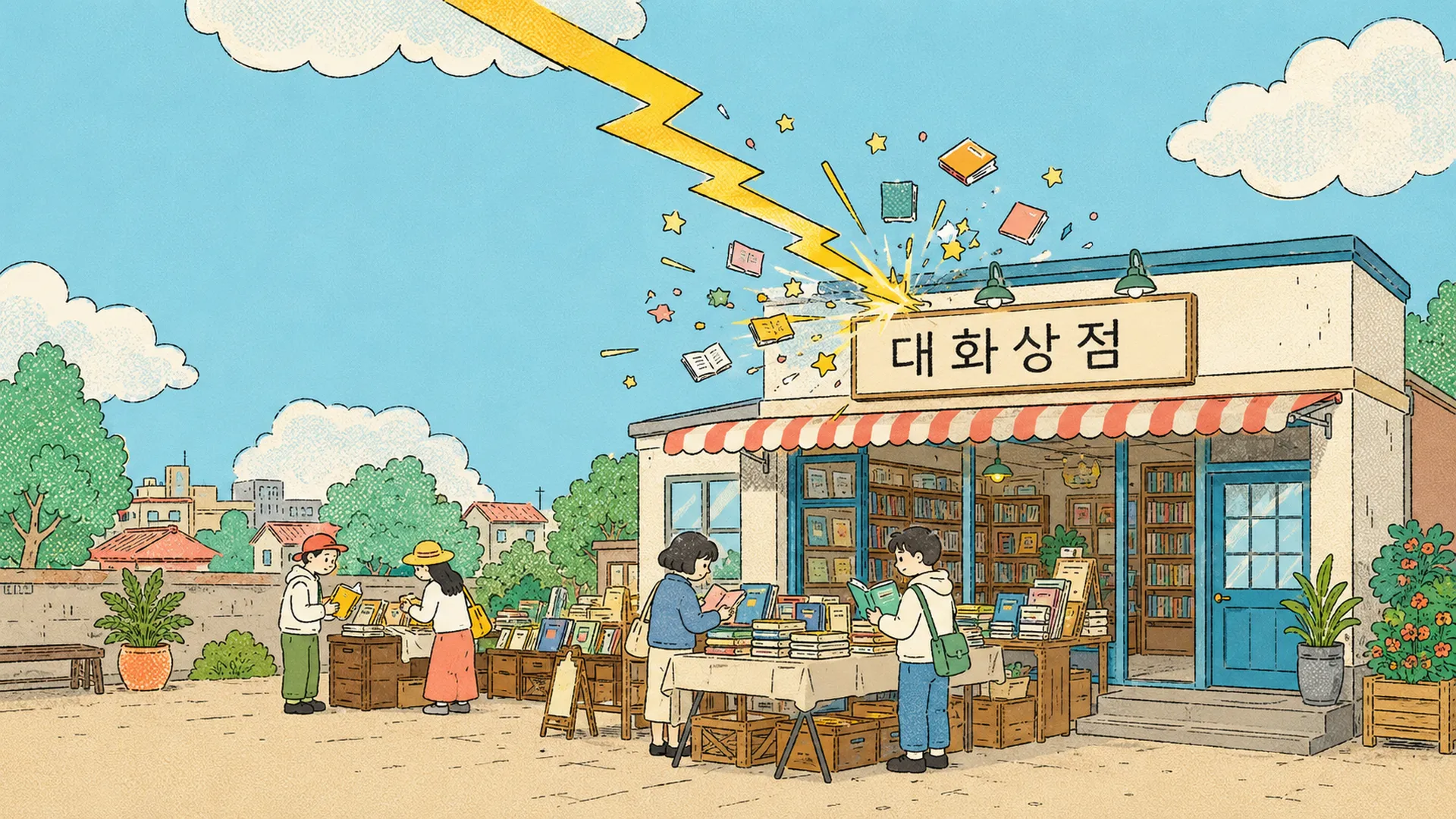 번개책방 — 대화상점이 딱 하루 책방이 됩니다